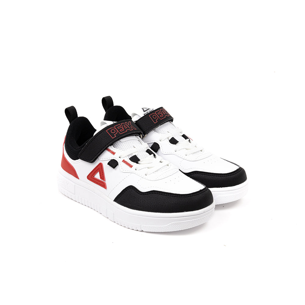 Peak Kid Shoes_White/Black/Red