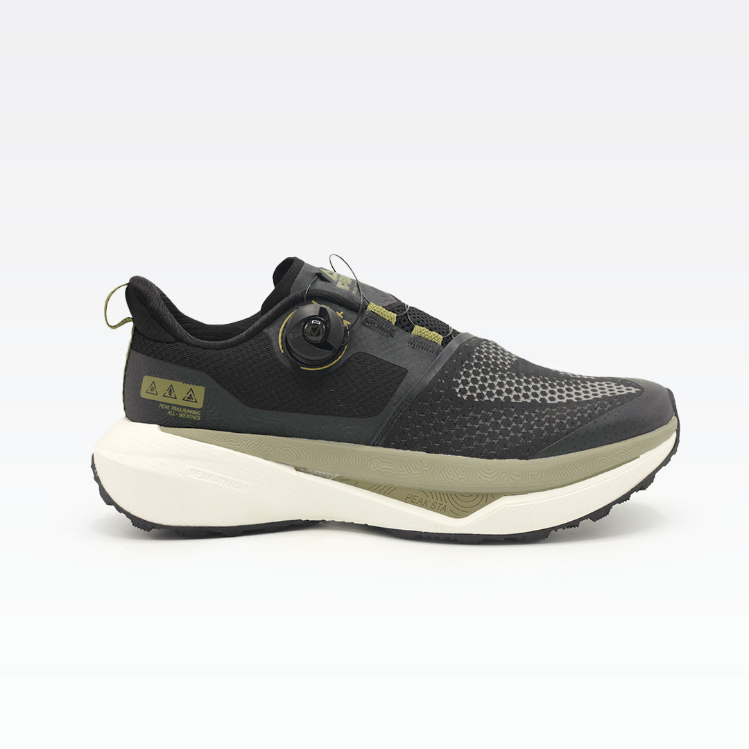 Peak Taichi Trail Running Shoes Black/Chrome Green