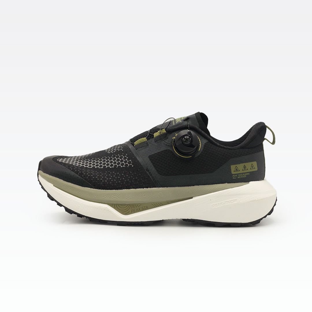 Peak Taichi Trail Running Shoes Black/Chrome Green